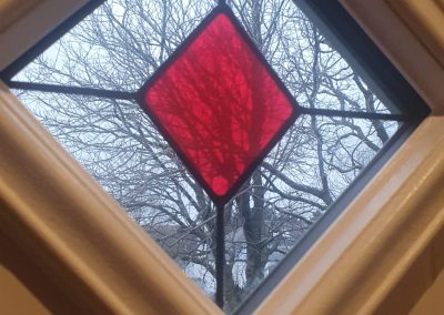 Decorative front door window