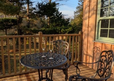 Private outside decked area